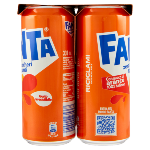 Fanta Zero Orange 6 x 33 cl