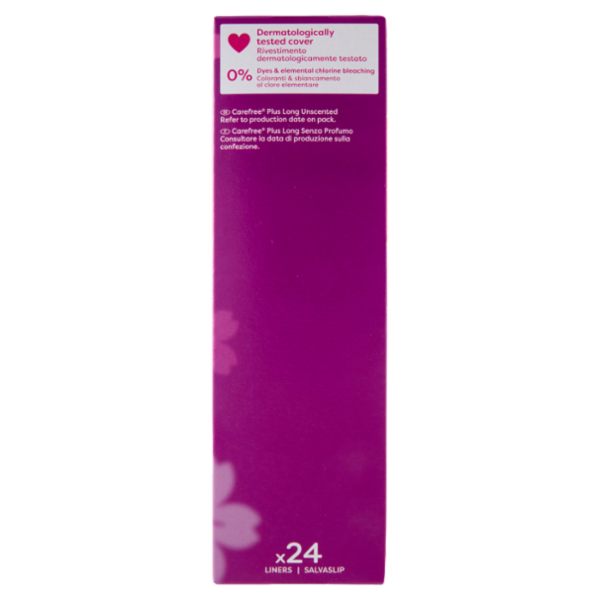 Carefree Plus Long Senza Profumo Salvaslip 24 pz
