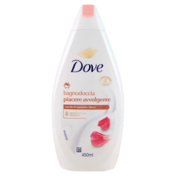Dove bagnodoccia piacere avvolgente con olio di mandorle e ibisco 450 ml