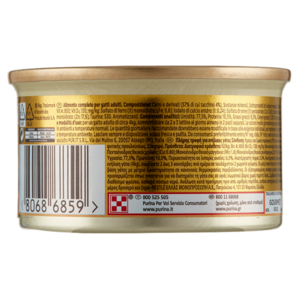 PURINA GOURMET Gold Mousse con Tacchino 85 g