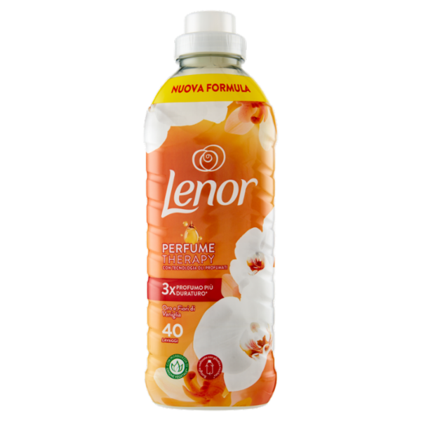 Lenor Ammorbidente Lavatrice Concentrato, Oro e Fiori di Vaniglia, 40 Lavaggi 840 ml