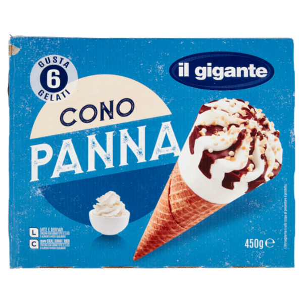 IL GIGANTE Cono Panna 6 x 75 g
