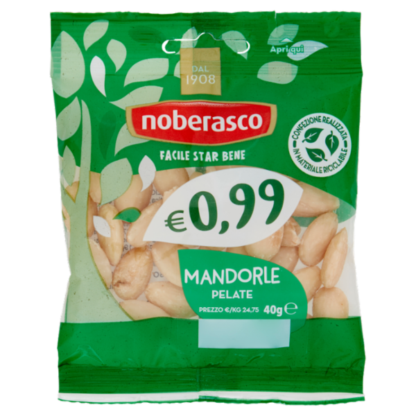 noberasco € 0,99 Mandorle Pelate 40 g