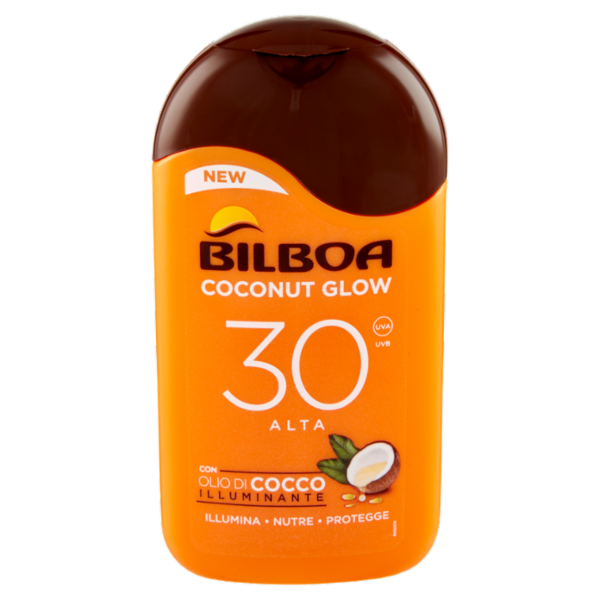 Bilboa Coconut Glow 30 Alta con Olio di Cocco Illuminante 200 ml