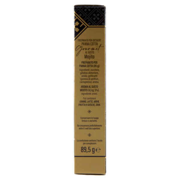 Rebecchi Pasticceria Creativa Preparato per Panna Cotta Gourmet al Gusto Mojito 89,5 g