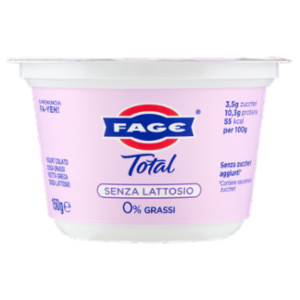 Fage Total Senza Lattosio 0% Grassi 150 g