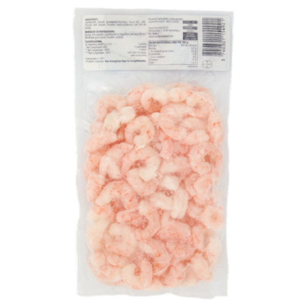 Gamberetti Boreali Cotti e sgusciati dal Nord Atlantico XXL 175 g