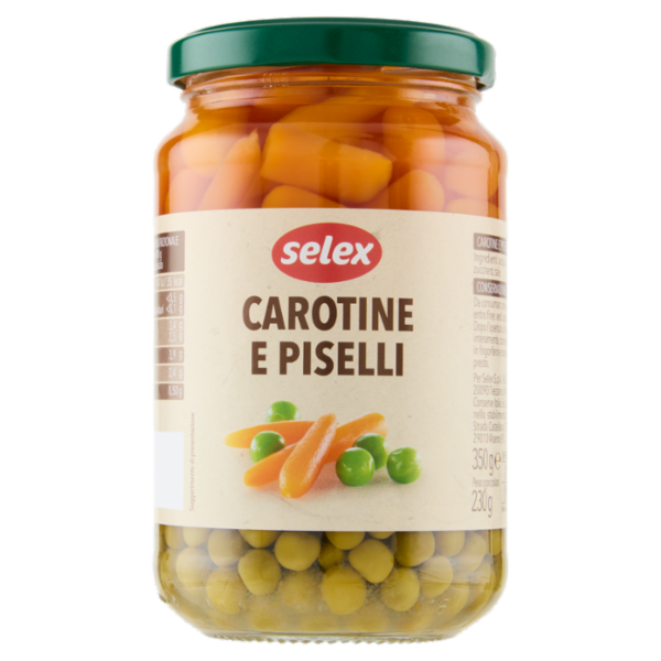 Selex Carotine e Piselli Lessati 360 g