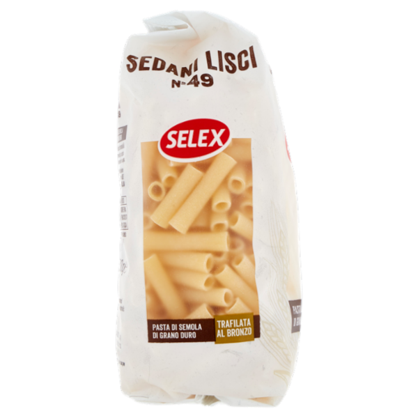 Selex Pasta di Semola Trafilata al Bronzo Sedani Lisci 500 g