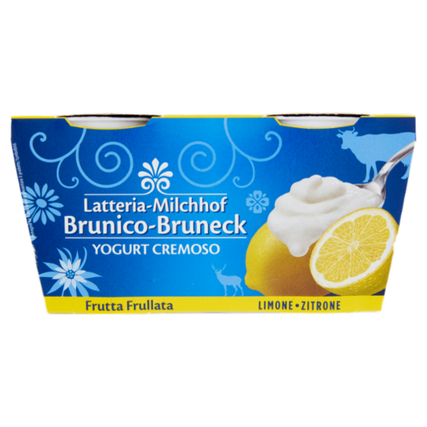Latteria Brunico Yogurt Cremoso Frutta Frullata Limone 2 x 125 g