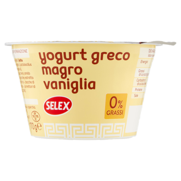 Selex Yogurt Greco Magro Vaniglia 170 g