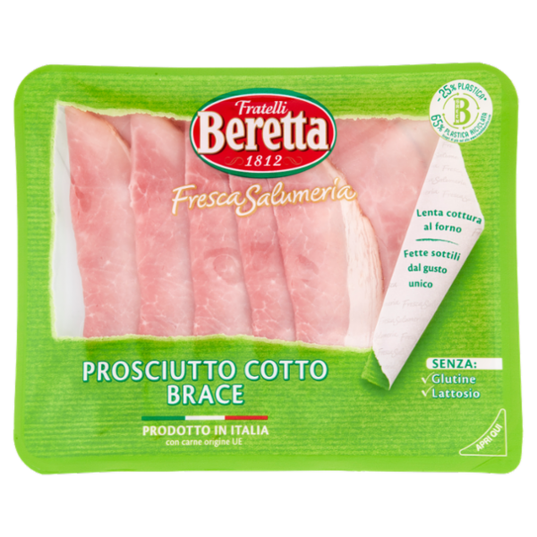 Fratelli Beretta Fresca Salumeria Prosciutto Cotto Brace 120 g
