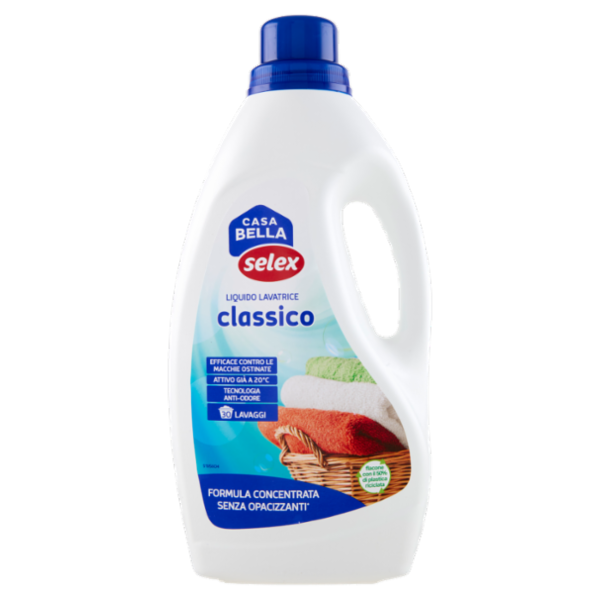 Selex Casa Bella Detersivo per Lavatrice Liquido Classico 30 Lavaggi 1,5 L