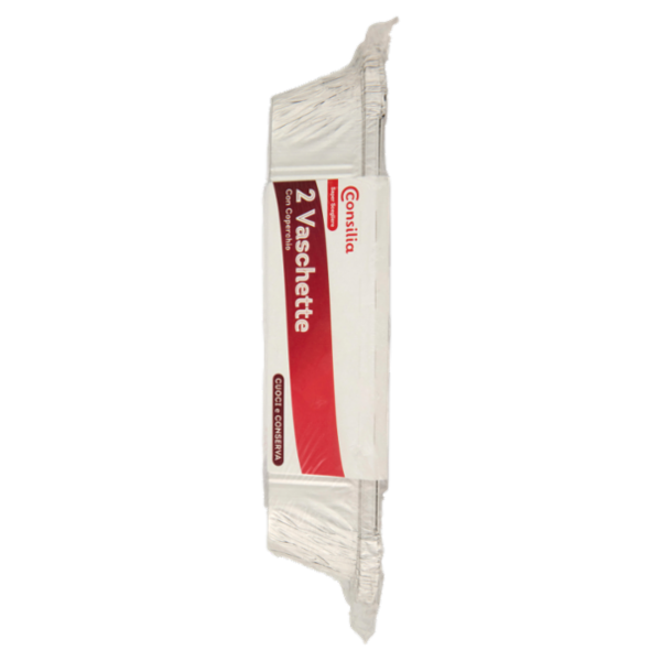 Consilia Saper Scegliere Vaschette con Coperchio 8 porzioni 2 pz