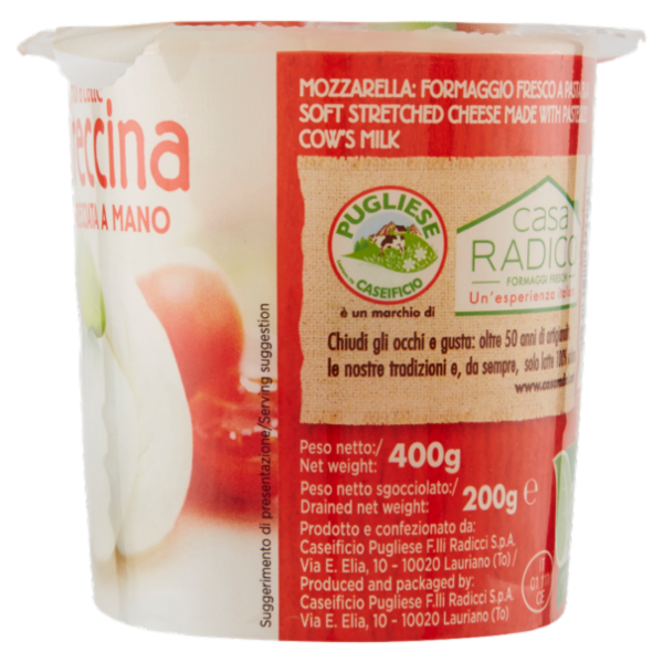 Caseificio Pugliese Fior di Latte Treccina Intrecciata a Mano 200 g