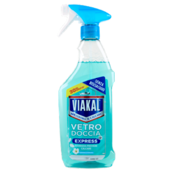Viakal Express Spray Doccia Senza Risciacquo Fiori Bianchi 470+30ML Gratis