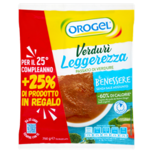 Orogel Il Benessere Verdurì Leggerezza Passato Di Verdure Surgelati 750 g