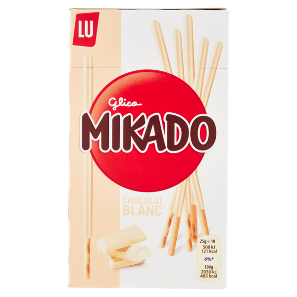Mikado, biscotto ricoperto di cioccolato bianco - 70g