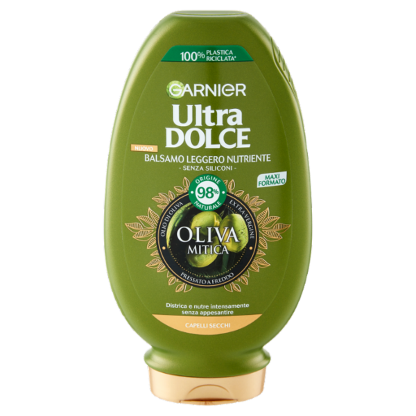 Garnier Ultra Dolce Oliva Mitica, Balsamo per Capelli Inariditi e Sensibilizzati, 250 ml