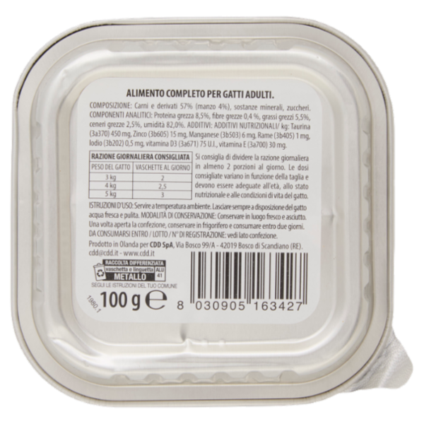 Baffy cat Paté con Manzo 100 g