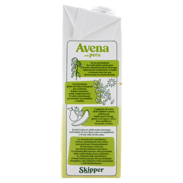 Zuegg Skipper bevanda vegetale di Avena con pera 1000 ml