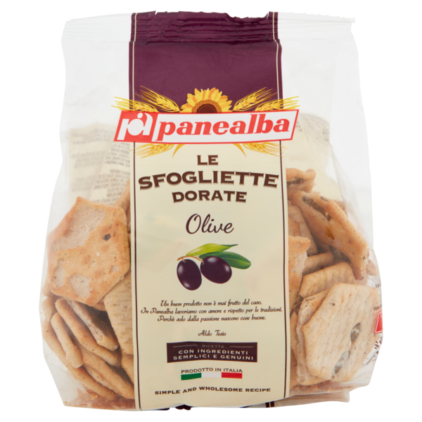 panealba le Sfogliette Dorate Olive 180 g