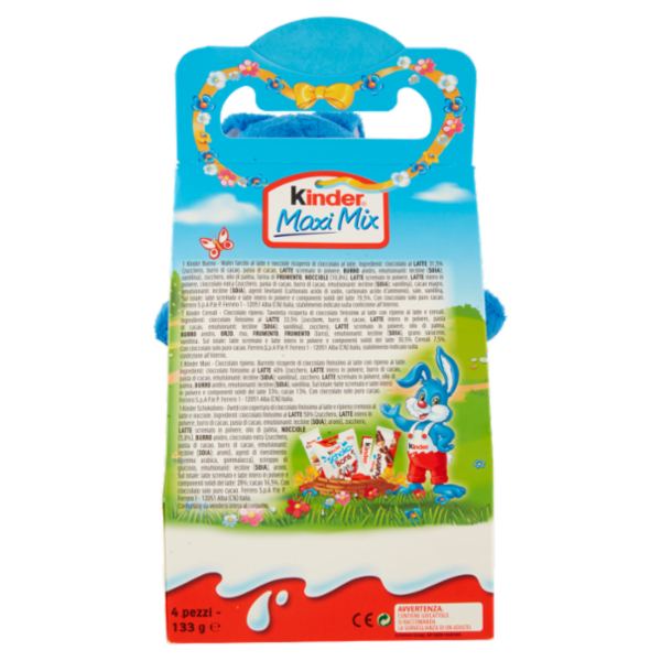 Kinder Peluche Maxi Mix 4 pezzi 133 g