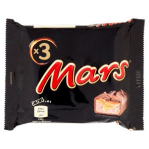 Mars Barretta Snack Al Cioccolato Al Latte Con Caramello X3 135 g
