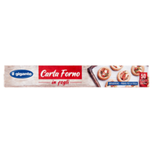 IL GIGANTE Carta Forno In Fogli 33 x 38 Cm 50 Pz