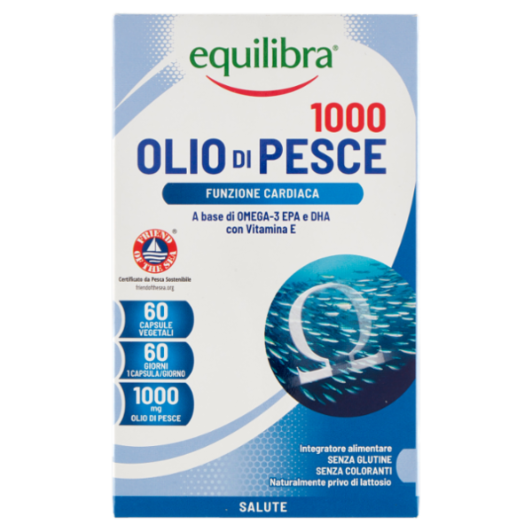 equilibra Olio di Pesce 1000 60 Capsule Vegetali 84,3 g