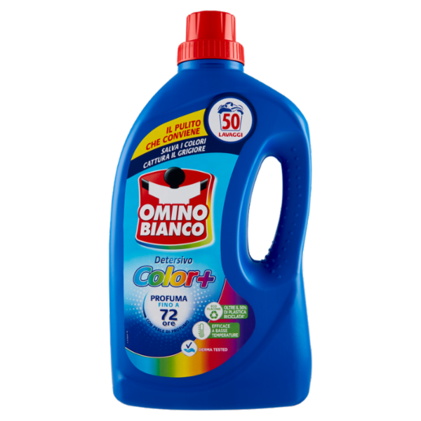 Omino Bianco Detersivo Lavatrice Liquido Color+ 50 Lavaggi 2000 ml