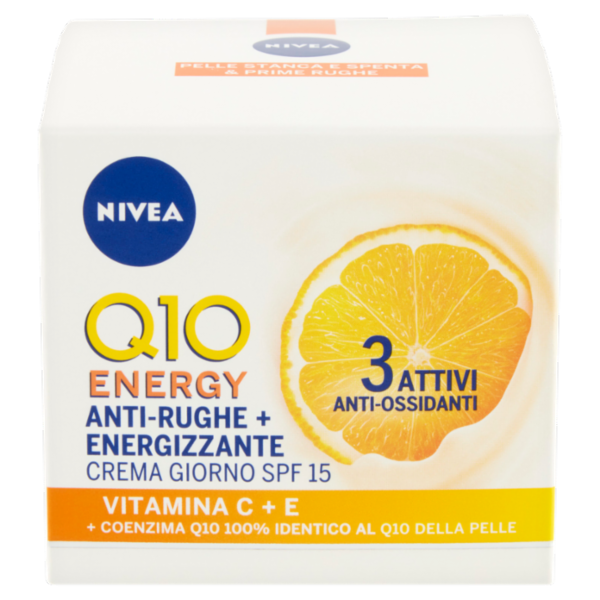 Nivea Q10 Energy Anti-Rughe + Energizzante Crema Giorno SPF 15 50 ml
