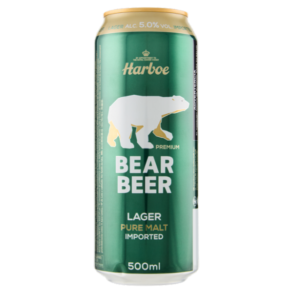 Harboe Premium Bear Beer Lager Pure Malt Imported 500 ml