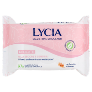 Lycia Salviettine Struccanti Delicate Pelli Secche e Sensibili 20 Pz