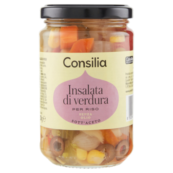 Consilia Insalata di verdura per Riso Senza Olio Sott'Aceto 300 g