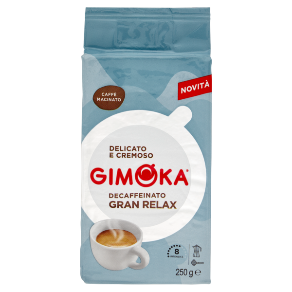 Gimoka Decaffeinato Gran Relax Caffè Macinato 250 g