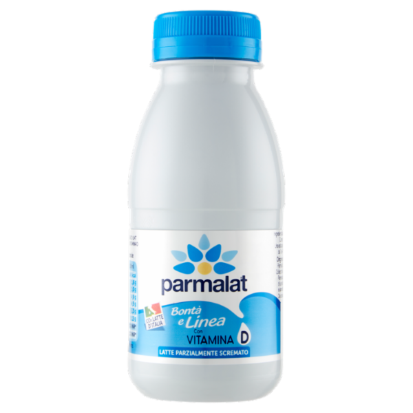 parmalat Bontà e Linea con Vitamina D Latte Parzialmente Scremato 100% Latte d'Italia 250 ml