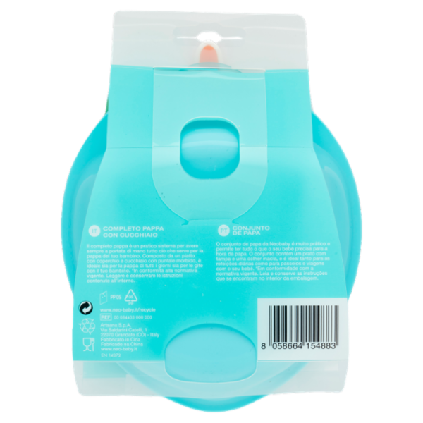 neo Baby Completo pappa con cucchiaio 6m+