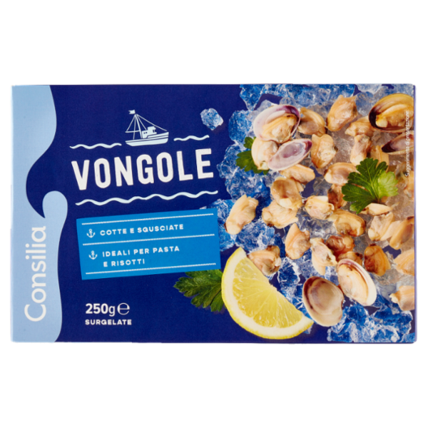 Consilia Vongole Cotte e Sgusciate Surgelate 250 g