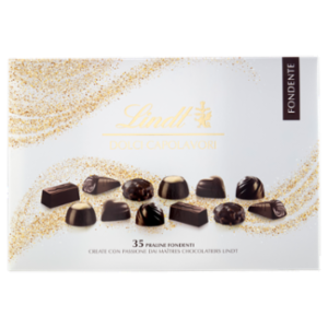 Lindt Dolci Capolavori Cioccolatini Assortiti Cioccolato Fondente Scatola Regalo 336 g