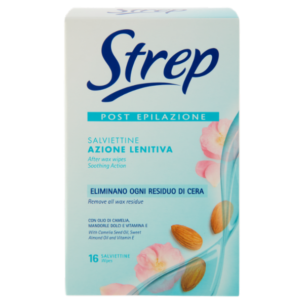 Strep Post Epilazione Salviettine Azione Lenitiva 16 pz