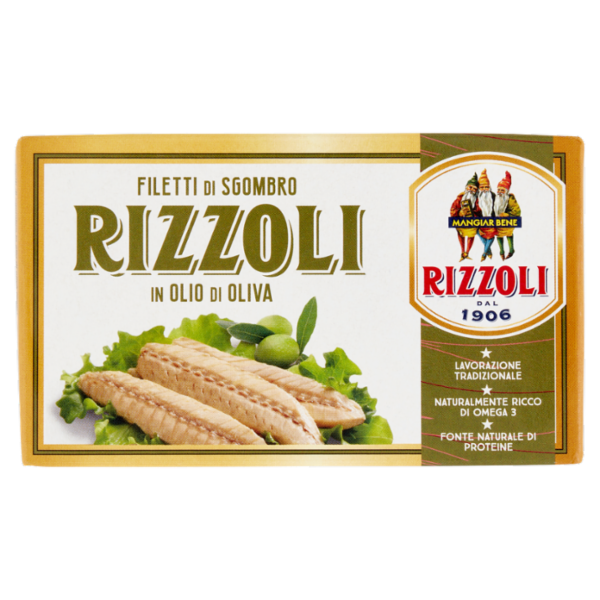 Rizzoli Filetti di Sgombro in Olio di Oliva 125 g