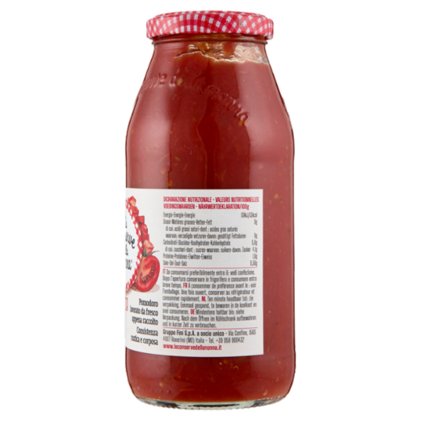 Le Conserve della Nonna Passata Rustica dell'Emilia Romagna 500 g