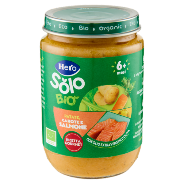 Hero Solo Bio Patate, Carote e Salmone 190 g