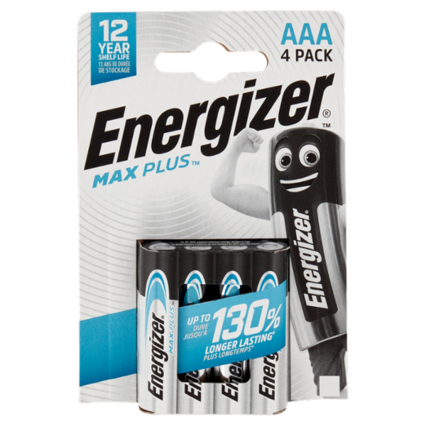 Energizer Max Plus AAA 4 pz