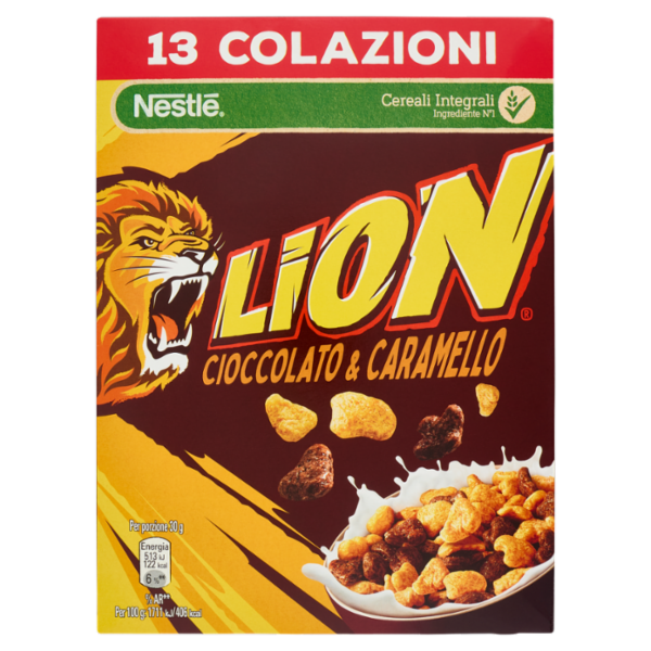 LION Cereali Integrali con Cioccolato e Caramello 400g