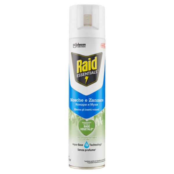 Raid Essentials Mosche e Zanzare, 400 ml