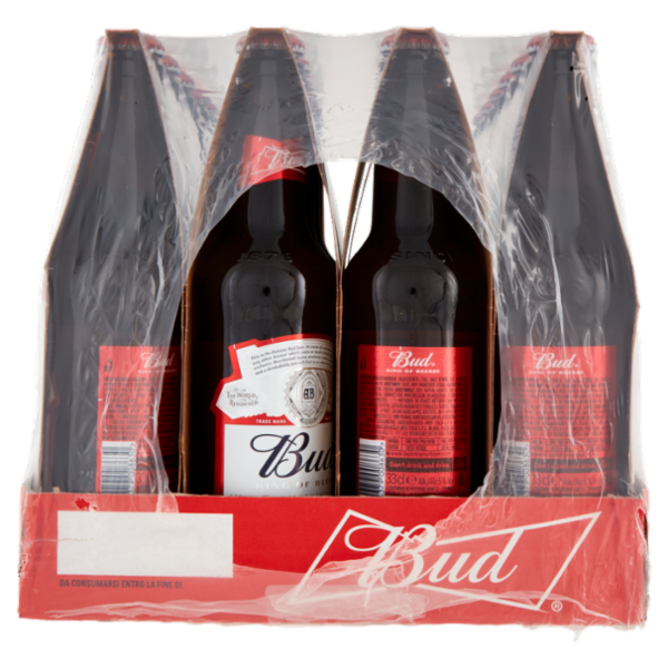 BUD Birra lager americana bottiglia 8x3x33cl