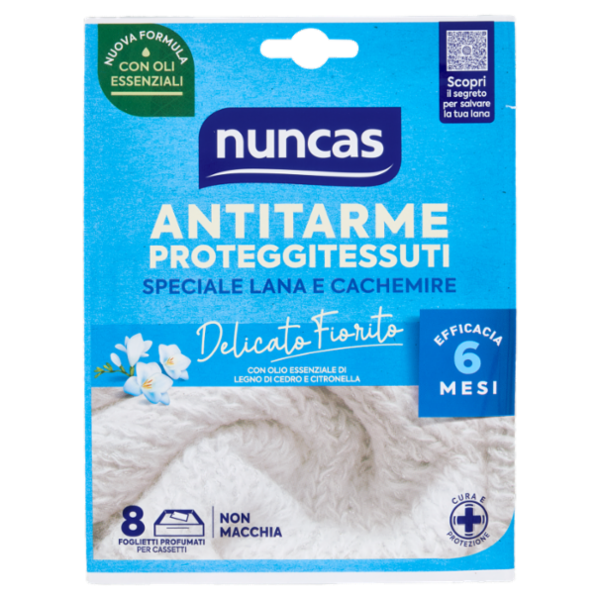 nuncas Antitarme Proteggitessuti Delicato Fiorito 8 pz