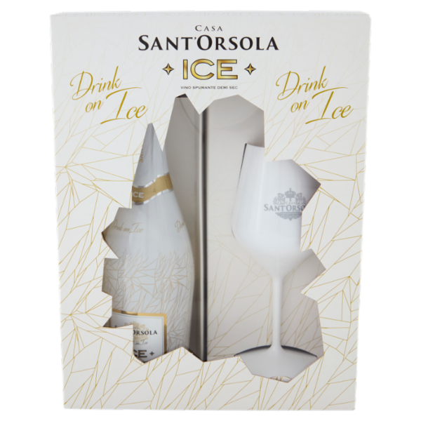 Casa Sant'Orsola Ice Vino Spumante Demi Sec 750 ml + Calice